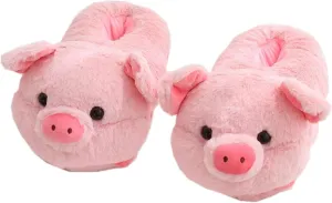 Animal Slippers - Hamster, Pig, Duck & Sheep Shoes - Winter Warm Cotton Anti-Skid Slippers