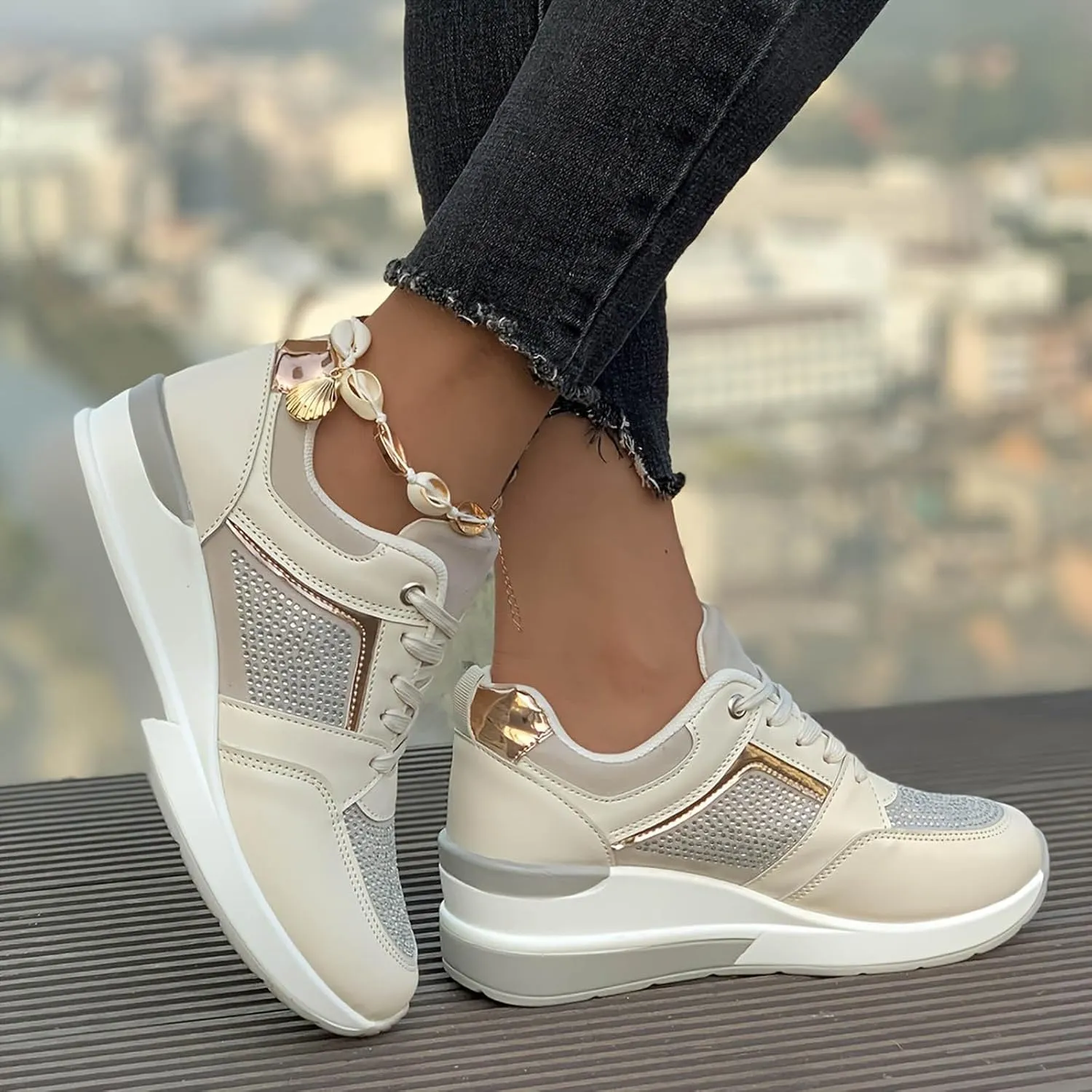 Arch Support Slip on Sneakers for Women Air Cushion Orthopedic Sneakers with Arch Support Fly Woven Mesh Shoe