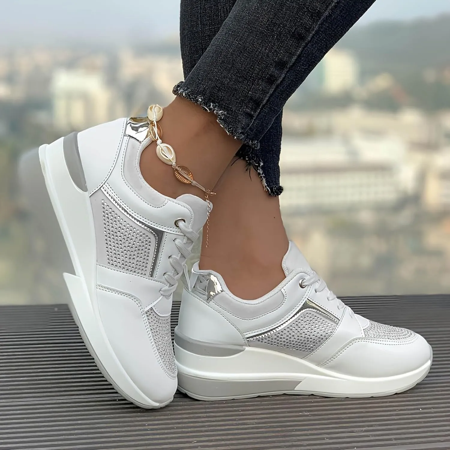 Arch Support Slip on Sneakers for Women Air Cushion Orthopedic Sneakers with Arch Support Fly Woven Mesh Shoe