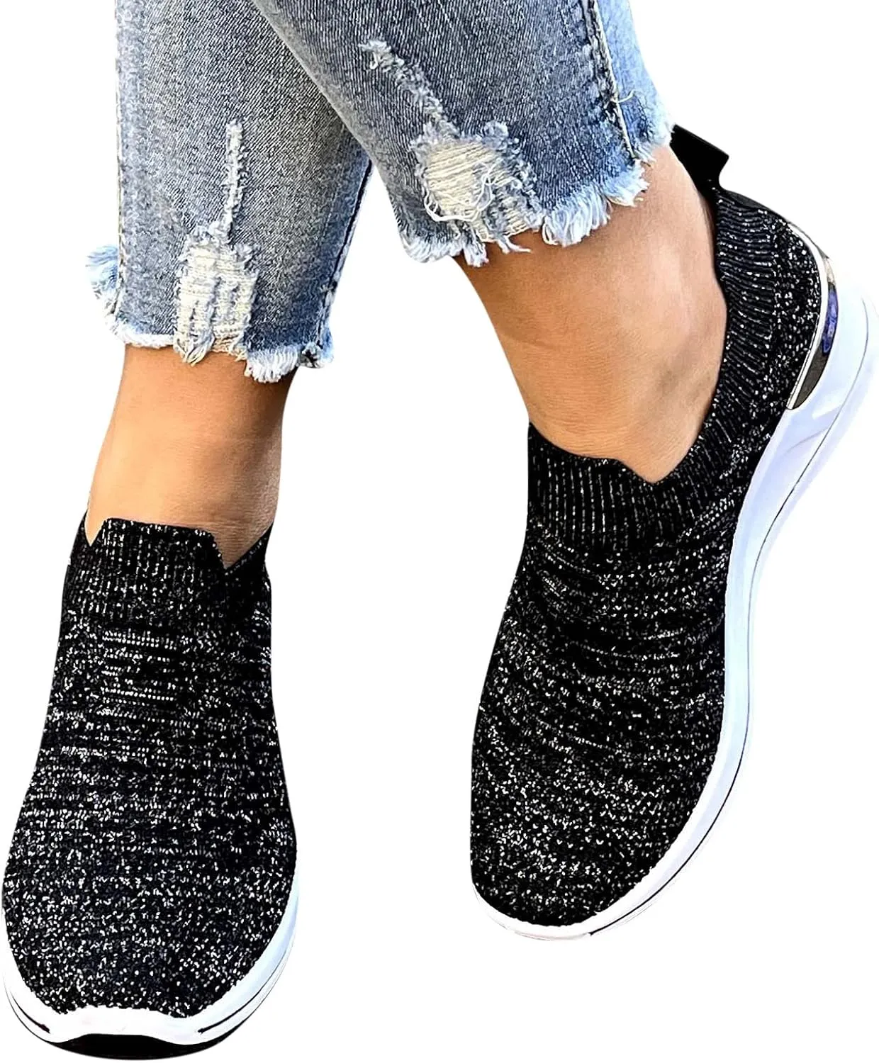 Athletic Shoes Women Women Shoes Dressy Comfortable Women's Lightweight Slip on Walking Running Shoes