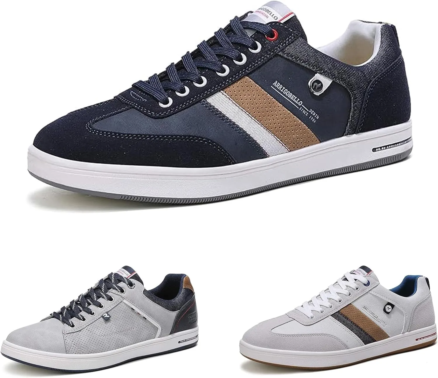 AX BOXING Mens Casual Shoes Fashion Sneakers Breathable Comfort Walking Shoes for Male