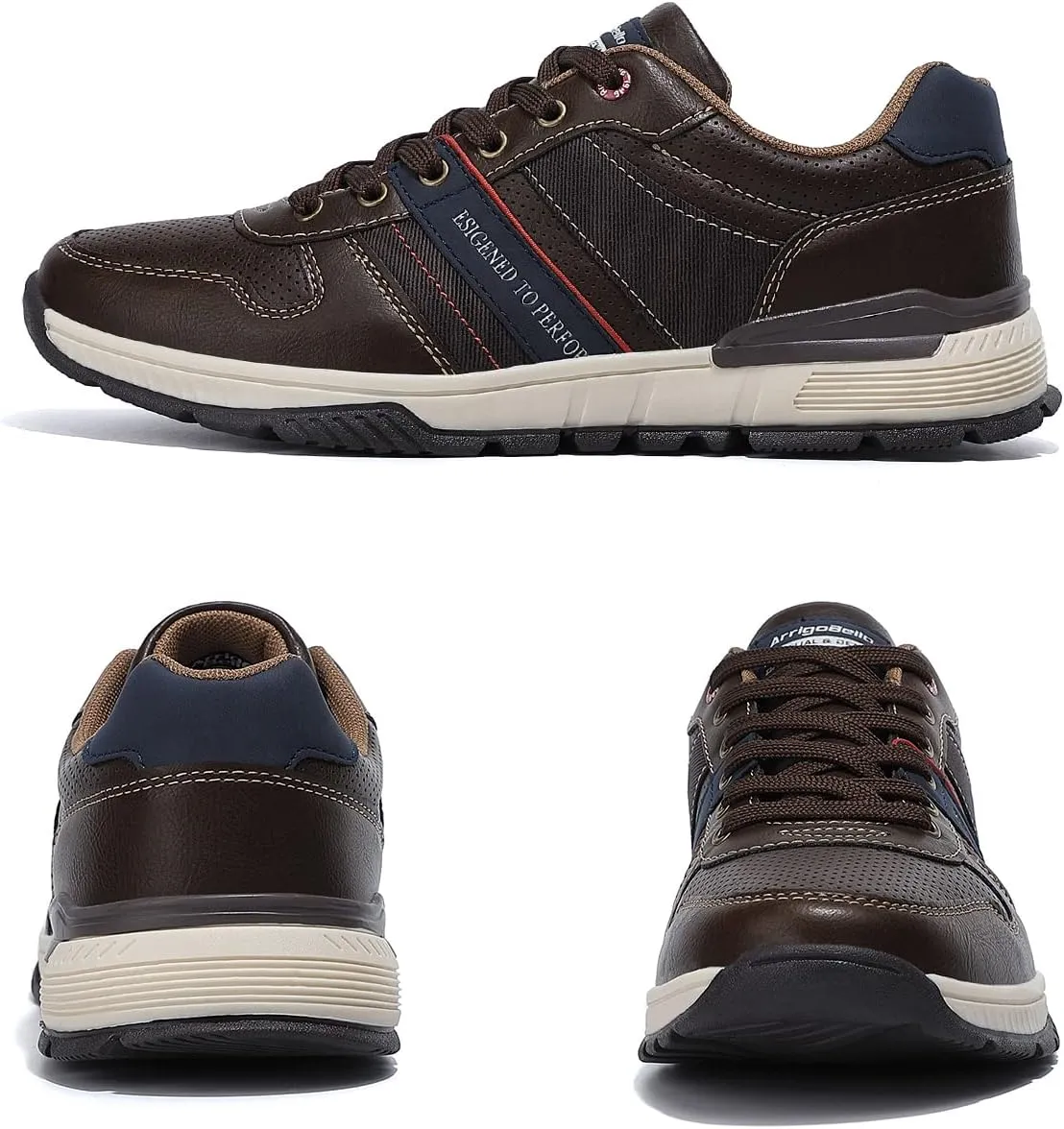 AX BOXING Mens Casual Shoes Fashion Sneakers Breathable Comfortable Walking Shoes