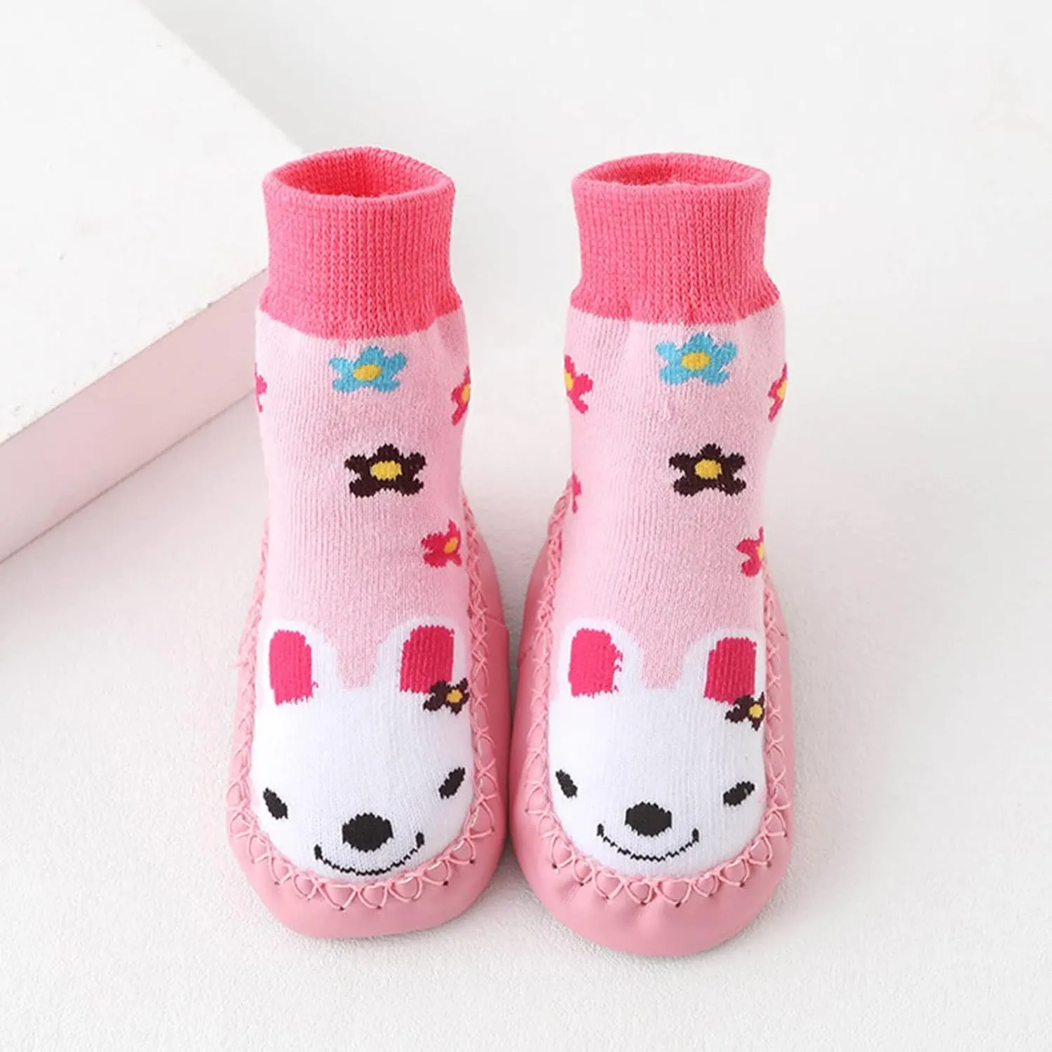 Baby Shoes Children Todller Shoes Autumn and Winter Boys and Girls Floor Sports Shoes and Socks Shoes Flat House Shoes