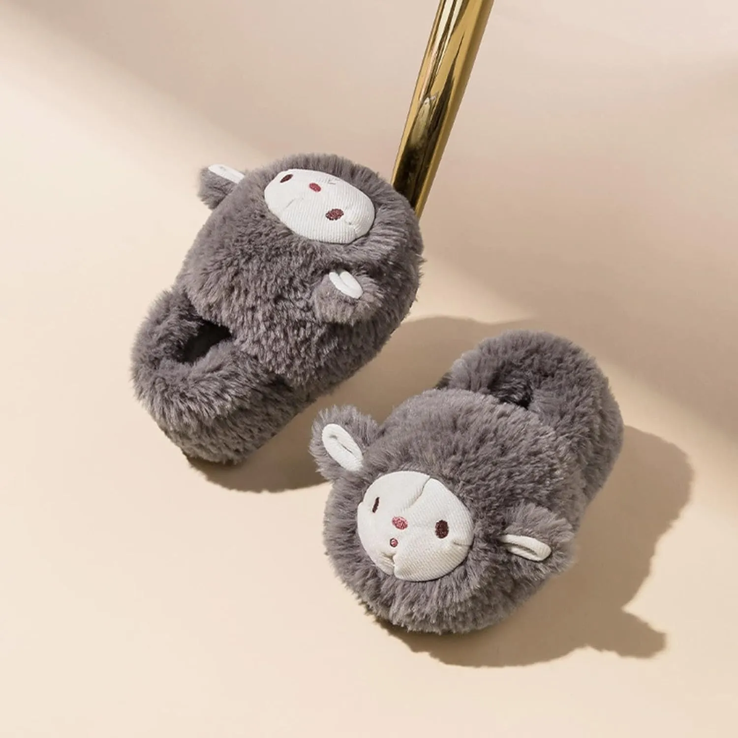 Boys Girls Home Slippers Fashion Autumn Winter Boys And Girls Flat Soft Comfortable And Warm Cute Cartoon