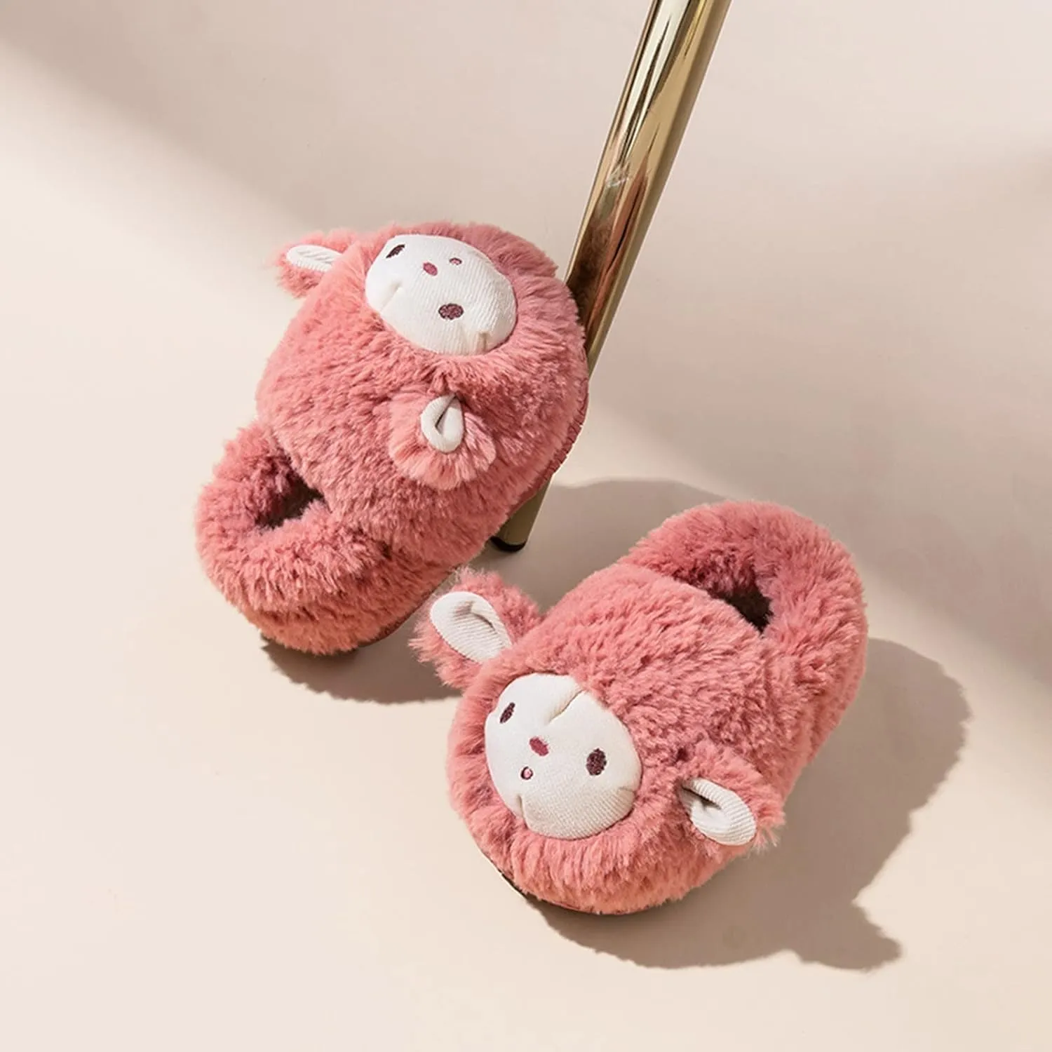 Boys Girls Home Slippers Fashion Autumn Winter Boys And Girls Flat Soft Comfortable And Warm Cute Cartoon