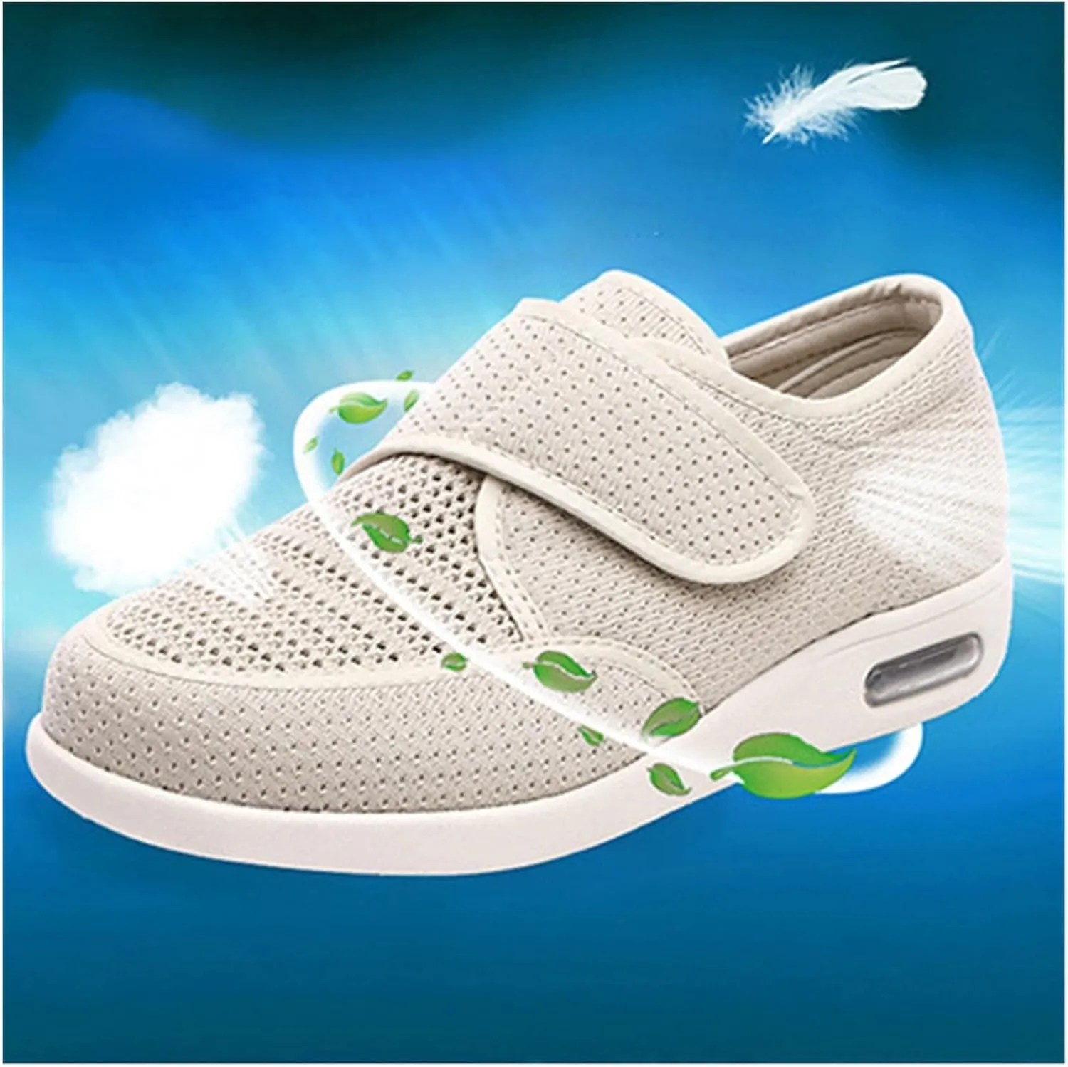 Breathable Walking, Lightweight Walking Trainers Shoes Elderly Walking Shoes Breathable Middle Aged Shoes Comfortable Lightweight Mum Shoes