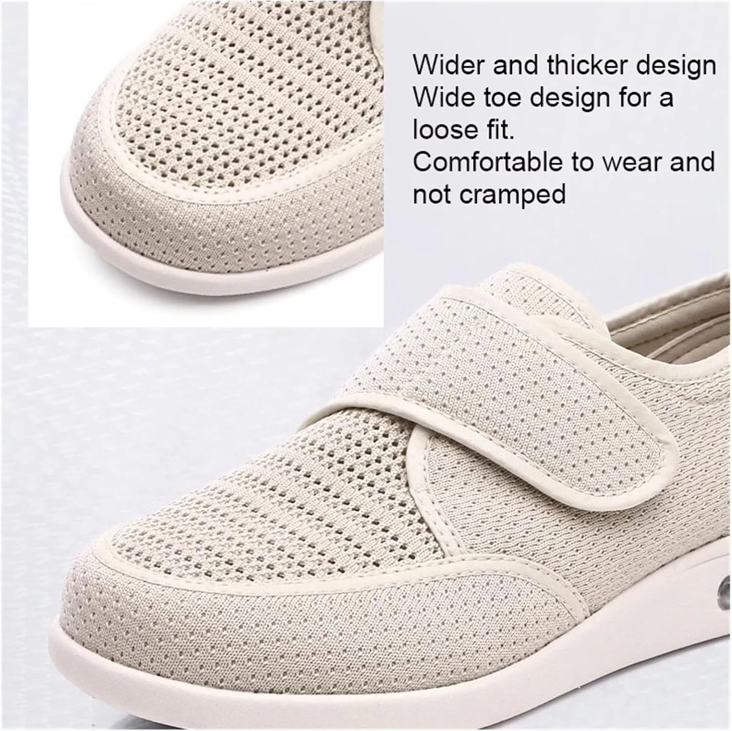 Breathable Walking, Lightweight Walking Trainers Shoes Elderly Walking Shoes Breathable Middle Aged Shoes Comfortable Lightweight Mum Shoes
