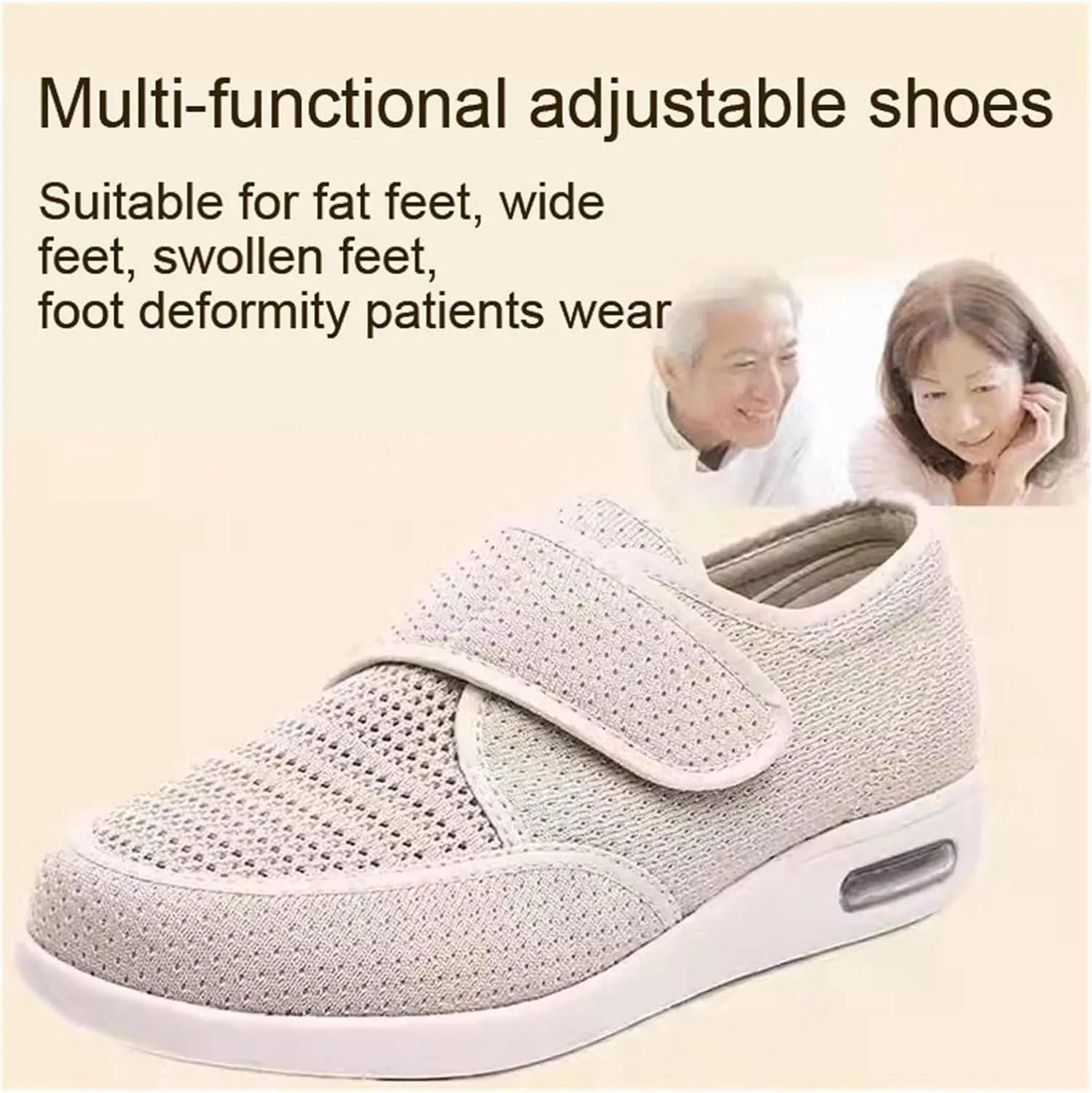Breathable Walking, Lightweight Walking Trainers Shoes Elderly Walking Shoes Breathable Middle Aged Shoes Comfortable Lightweight Mum Shoes