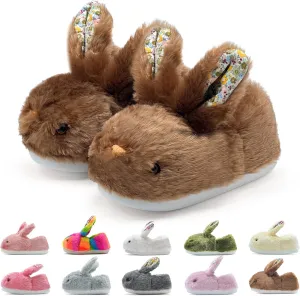 Bunny Slippers for Women, Cute Animal Fluffy Slippers Fuzzy House Shoes Plush Warm Winter Slippers Rabbit Home Bedroom Shoes Indoor & Outdoor