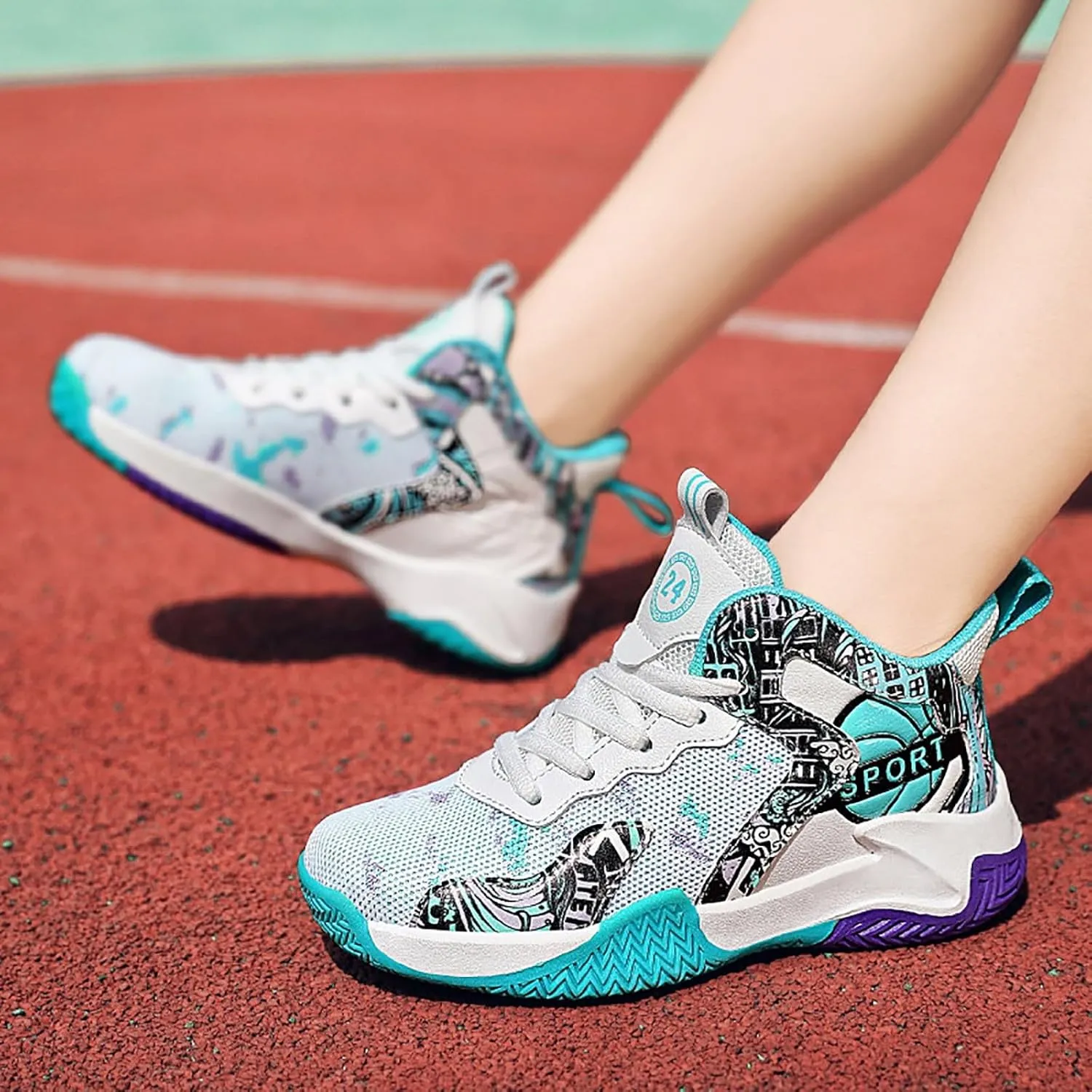 Cathalem Sneakers for Girls Boys Kids Running Tennis Walking Shoes Lightweight Breathable Sport Athletic Shoes