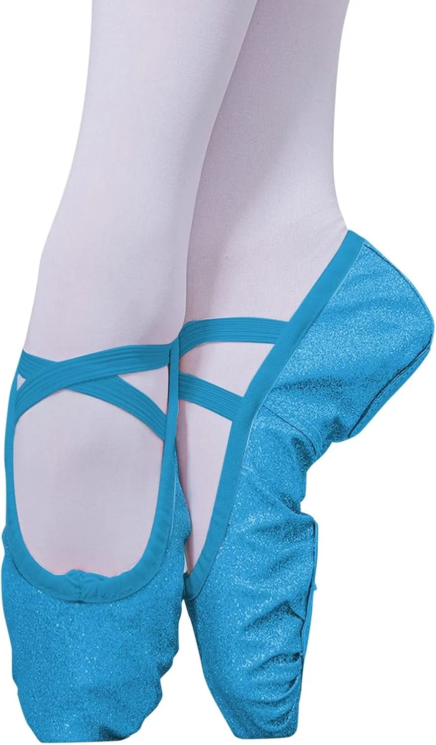 Children Ballet Shoes for Girls Dance Performance Slippers Sequins enuine Leather Ballerina Yoga Shoes