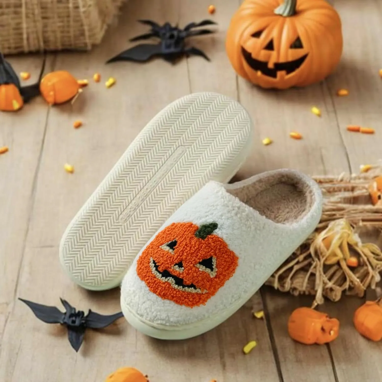 Christmas Slippers For Women Soft Warm Plush Fuzzy Slippers Indoor Memory Foam Slippers Cozy Fluffy Home Slippers for Winter