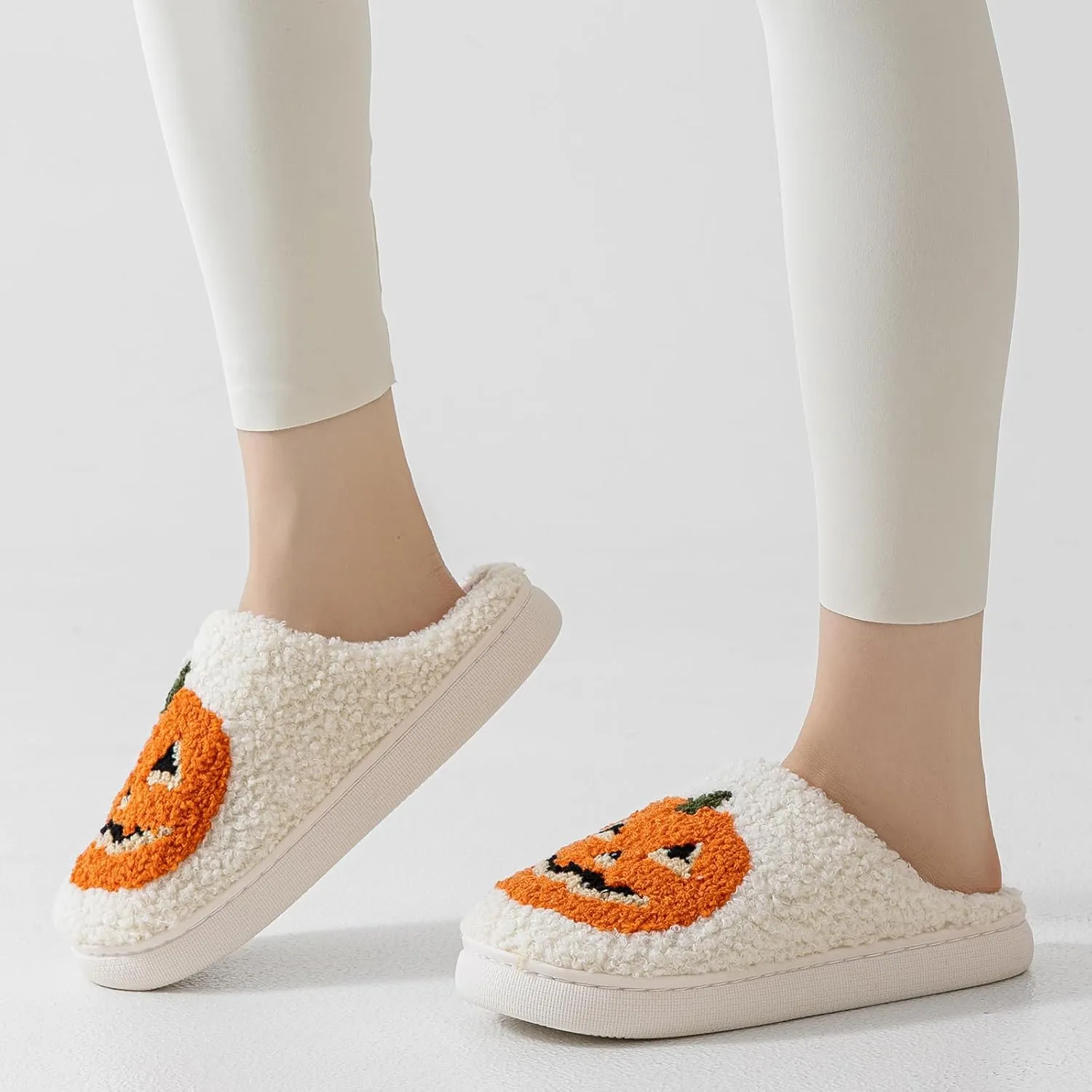 Christmas Slippers For Women Soft Warm Plush Fuzzy Slippers Indoor Memory Foam Slippers Cozy Fluffy Home Slippers for Winter