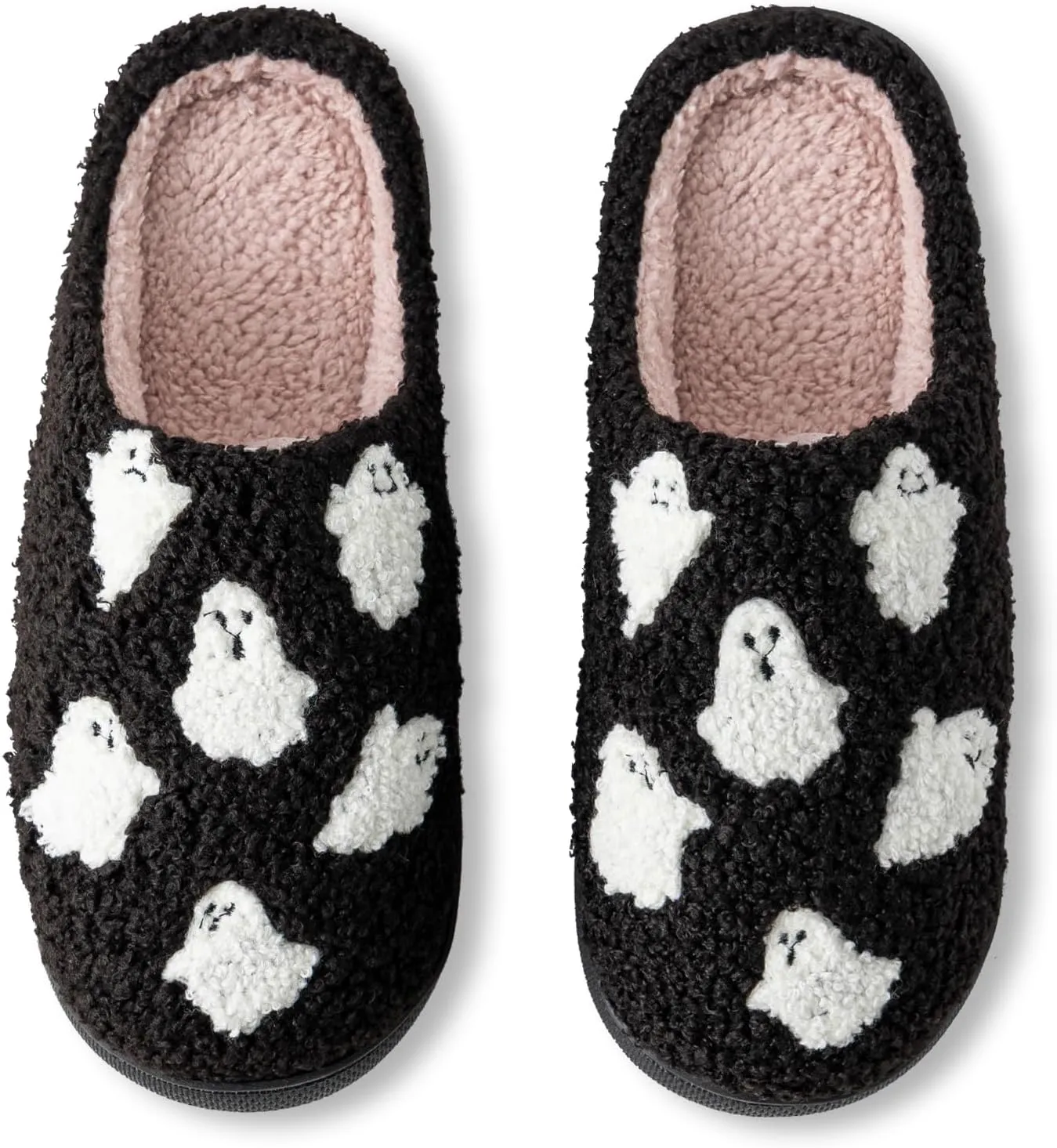Christmas Slippers For Women Soft Warm Plush Fuzzy Slippers Indoor Memory Foam Slippers Cozy Fluffy Home Slippers for Winter