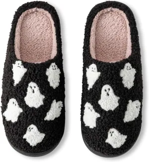Christmas Slippers For Women Soft Warm Plush Fuzzy Slippers Indoor Memory Foam Slippers Cozy Fluffy Home Slippers for Winter