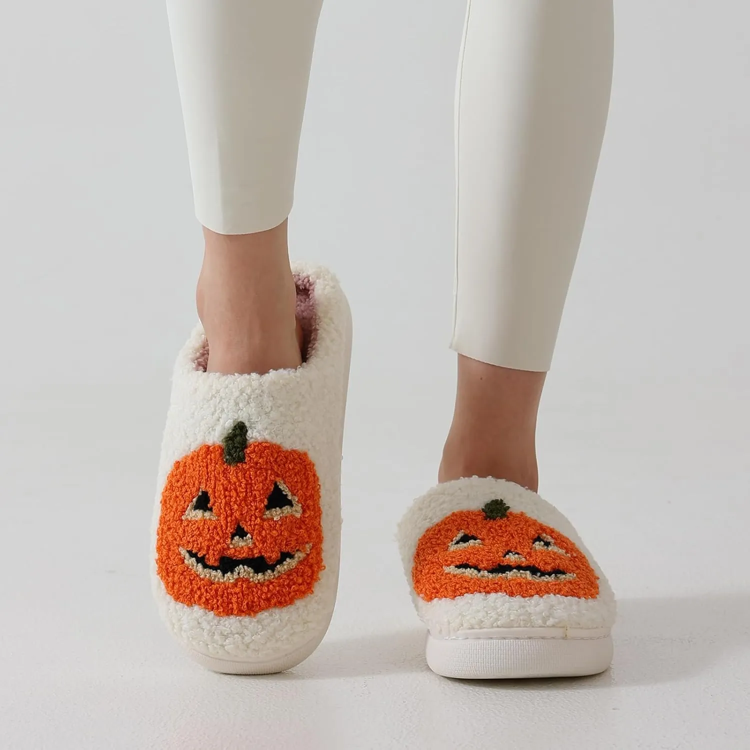 Christmas Slippers For Women Soft Warm Plush Fuzzy Slippers Indoor Memory Foam Slippers Cozy Fluffy Home Slippers for Winter