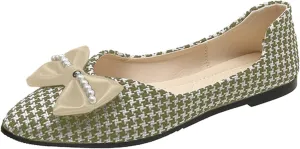 CsgrFagr Women Breathable Lace Up Shoes Flats Casual Shoes Unisex Lightweight Mesh Work Shoes Sporty Breathable Slip Work Trainers Women Flat Casual Shoes (Green, 7)