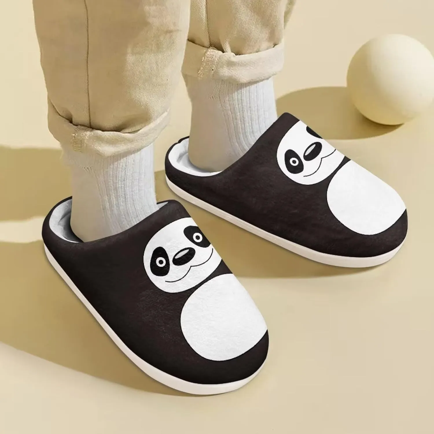 Cute Slippers for Girls Boys, Plush Non-Slip House Slippers Winter Fluffy House Shoes Cute Soft Slip-On Shoes for Indoor Outdoor