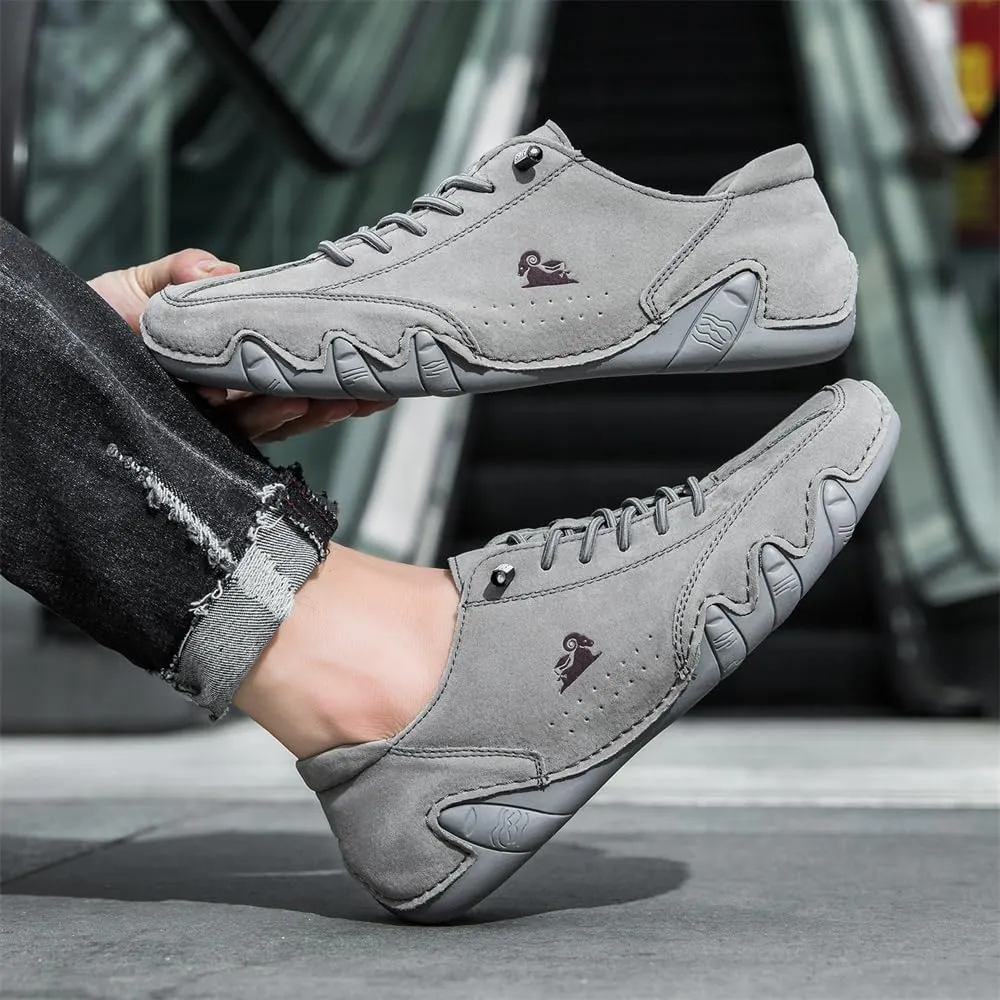 Driving Walking Shoes for Men Mens Handmade Leather Casual Shoes Comfort Breathable Sneakers
