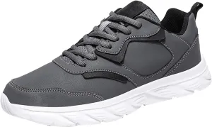 Fashion Men Sports Shoes Flat Lightweight Lace Up Solid Color Comfortable Simple Design Sneaker Boots for Men