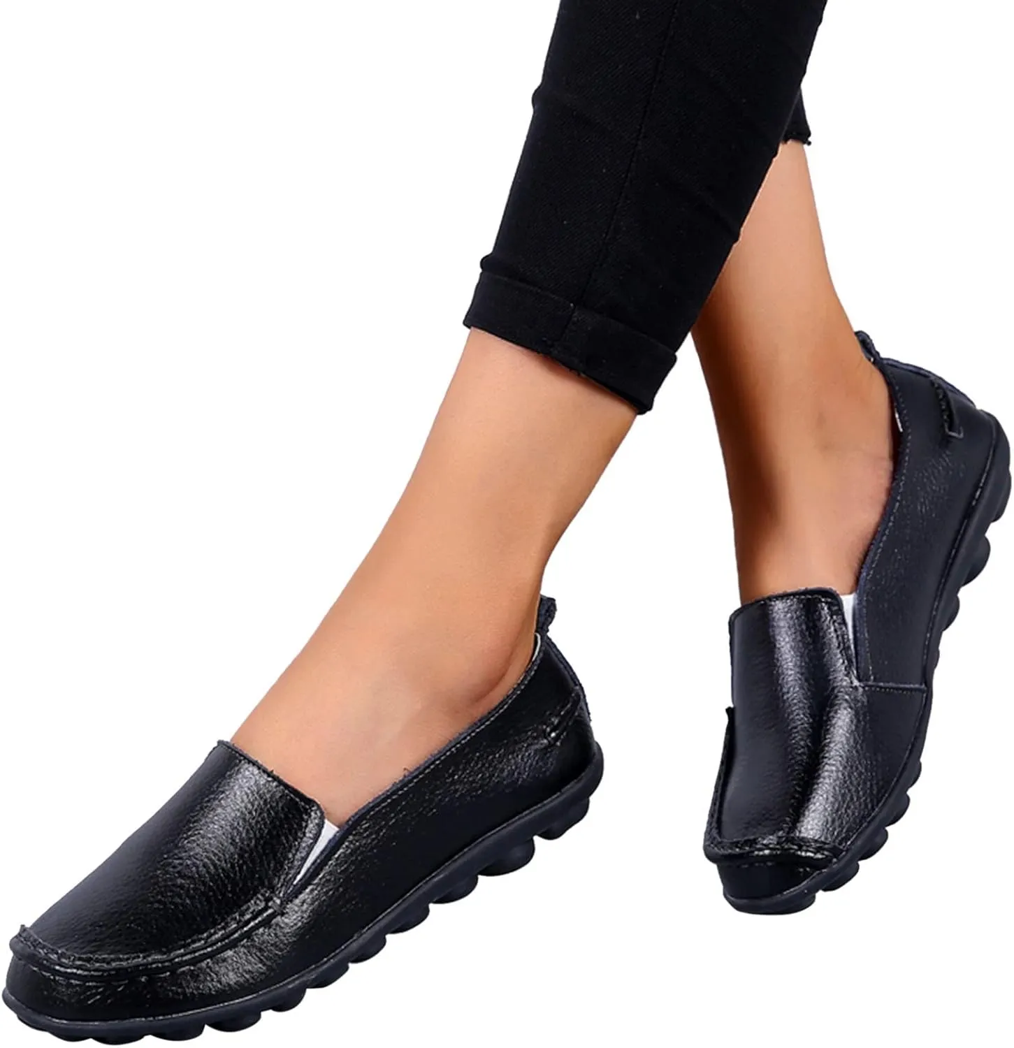Fashion Womens Breathable Lace Up Shoes Casual Shoes Wide Width Women's Loafer