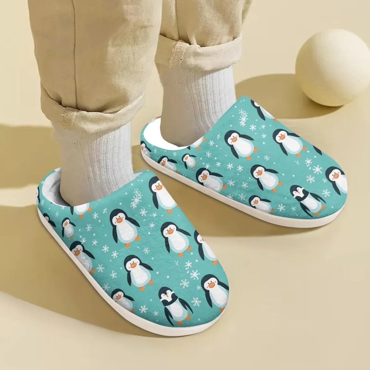 Flashideas Toddler Slippers Indoor Outdoor Anti-Skid Warm Cozy Foam Slide Soft Fuzzy Slippers