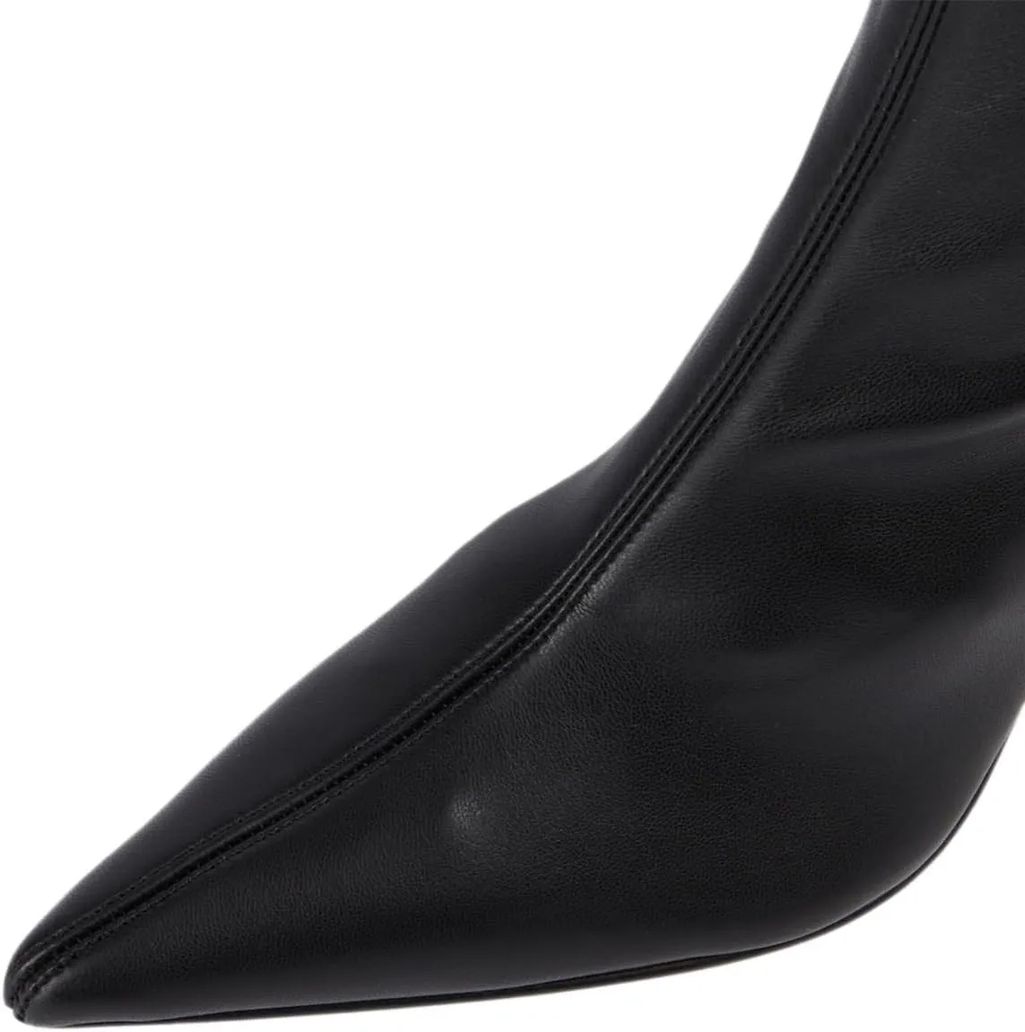FOWT Women Stretchy Pointed Toe Thigh High Boots Sexy Stiletto High Heel Long Boots Side Zipper Fashion Ballroom Party Dress Shoes Size 4-16 US