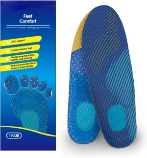Gel Kid Insoles Kids Shock Absorbing Arch Support Silicone Material Insoles Good Feet Step Aid Toddler Big Kid