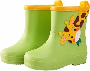 Giraffe Cartoon Character Rain Shoes Children's Rain Shoes Boys and Girls Water Shoes Baby Rain 8 Month Old Boy Shoes