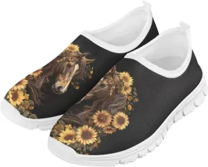 Girls Athletic Shoes Cute Kids Gym Running Slip On Shoes for Girls