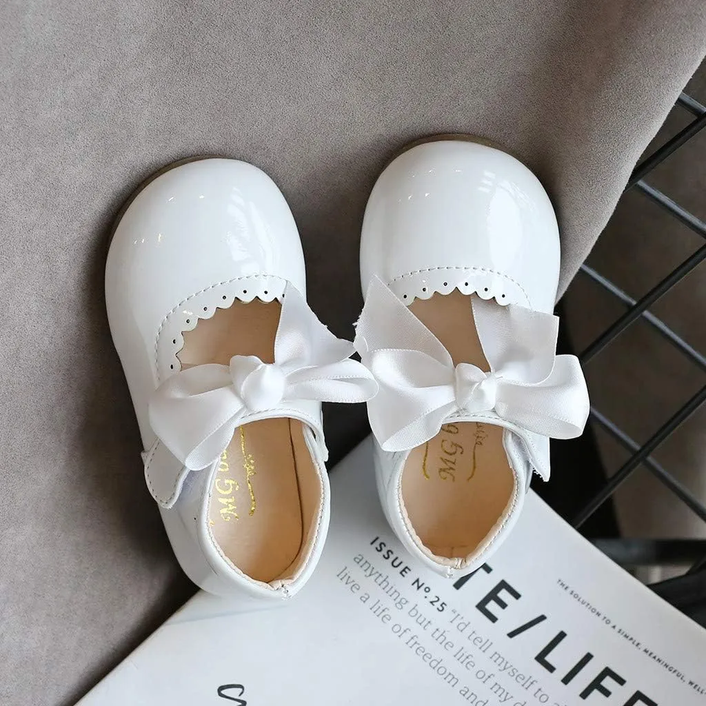 Girls Dress Shoes Anti-Scratch Leather Princess Party Shoes Schools Shoes Girls Mary Jane Ballerina Flat Shoes