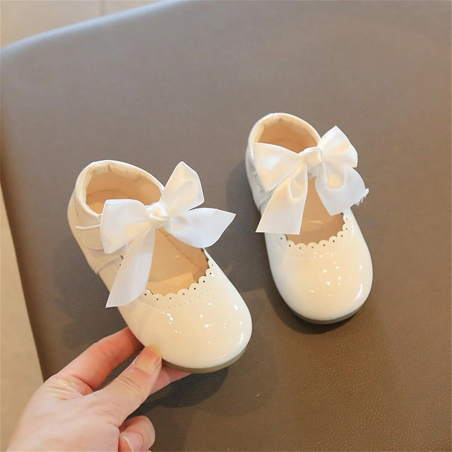 Girls Mary Jane Dress Shoes Cute Ballet ?lats Princess Flower Hook Loop Walking Sandals for Toddler/Little Kid