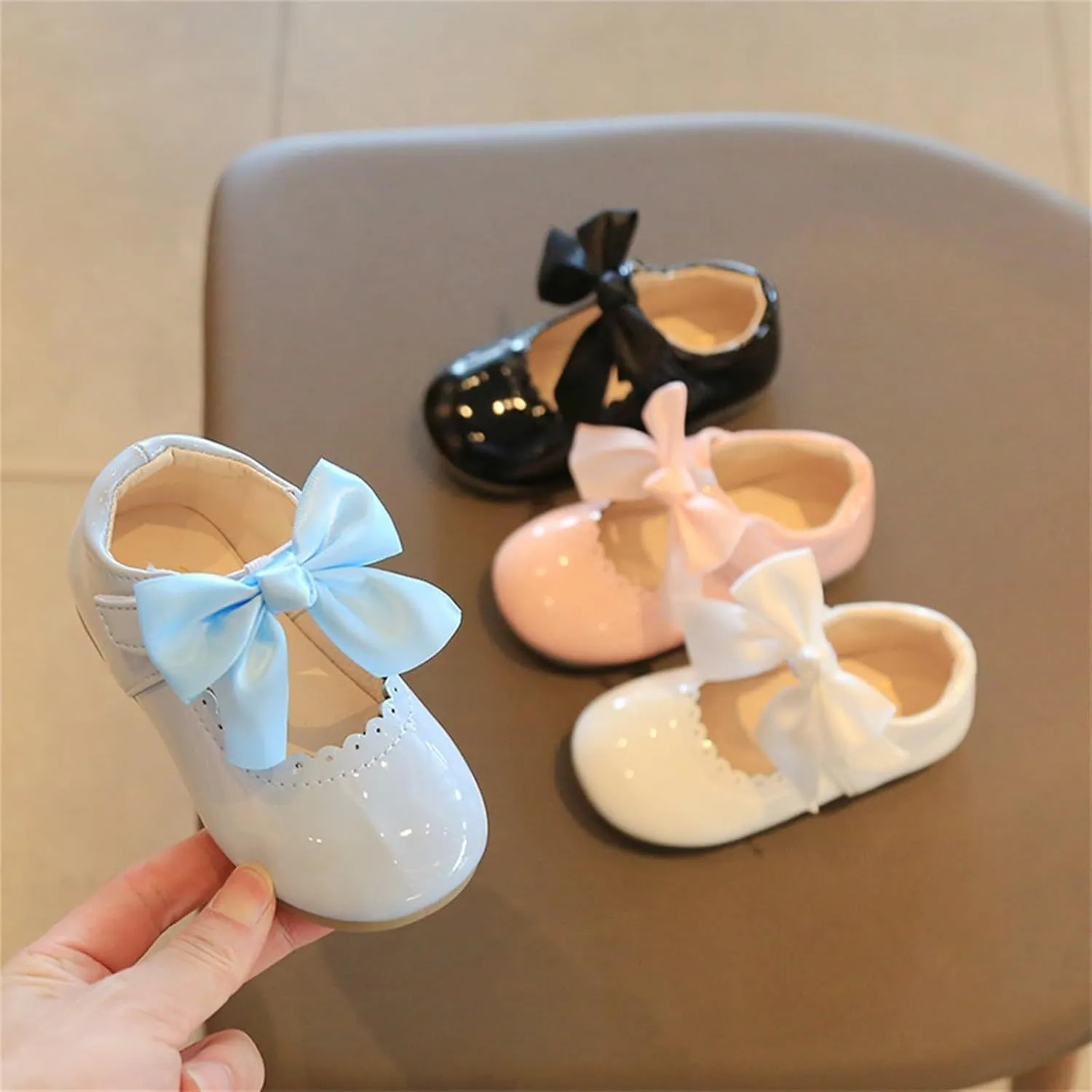 Girls Mary Jane Dress Shoes Cute Ballet ?lats Princess Flower Hook Loop Walking Sandals for Toddler/Little Kid