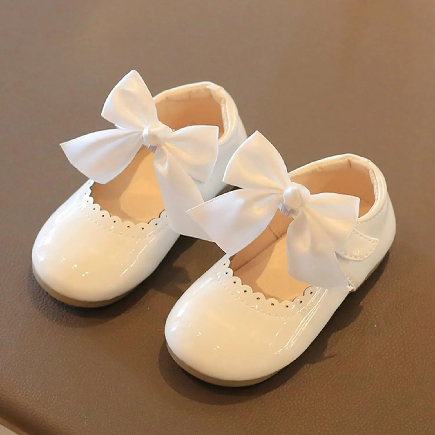 Girls Mary Jane Dress Shoes Cute Ballet ?lats Princess Flower Hook Loop Walking Sandals for Toddler/Little Kid