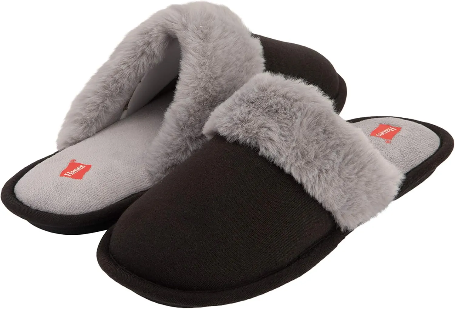 Hanes womens Comfort Cotton on Scuff With Memory Foam and Anti-skid Sole Slipper