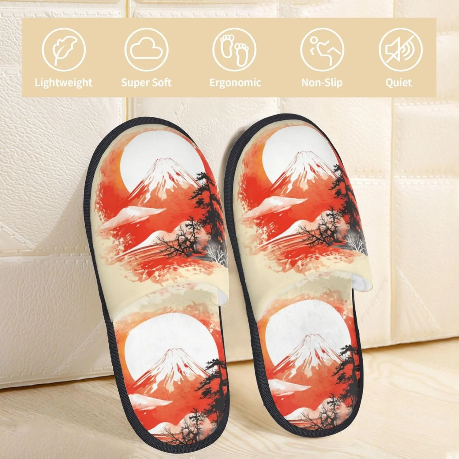 House Slippers For Women Men Indoor Slippers Non-Slip Fuzzy Slippers Multicolor Tie Dye Swirl Art Winter Warm House Shoes
