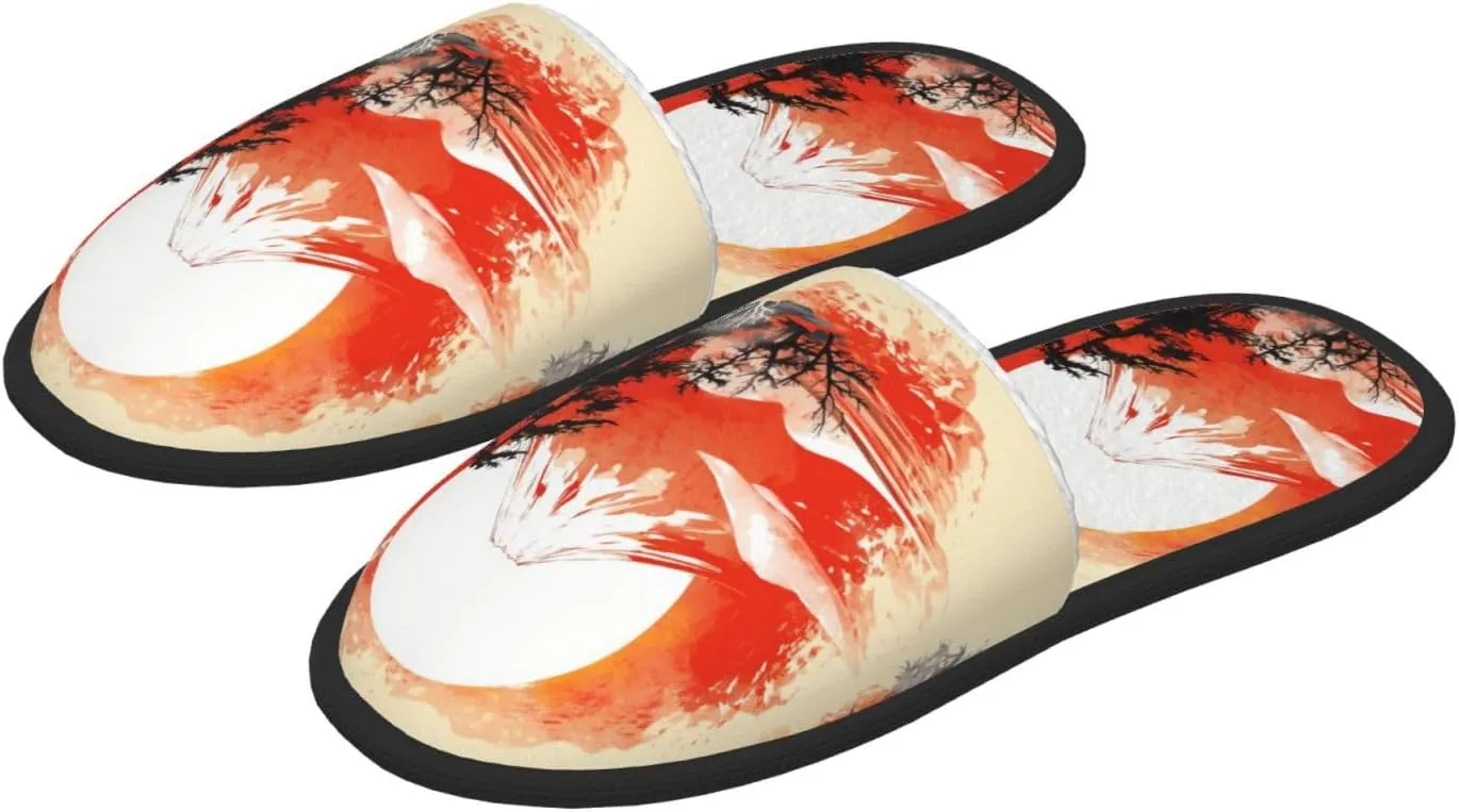 House Slippers For Women Men Indoor Slippers Non-Slip Fuzzy Slippers Multicolor Tie Dye Swirl Art Winter Warm House Shoes