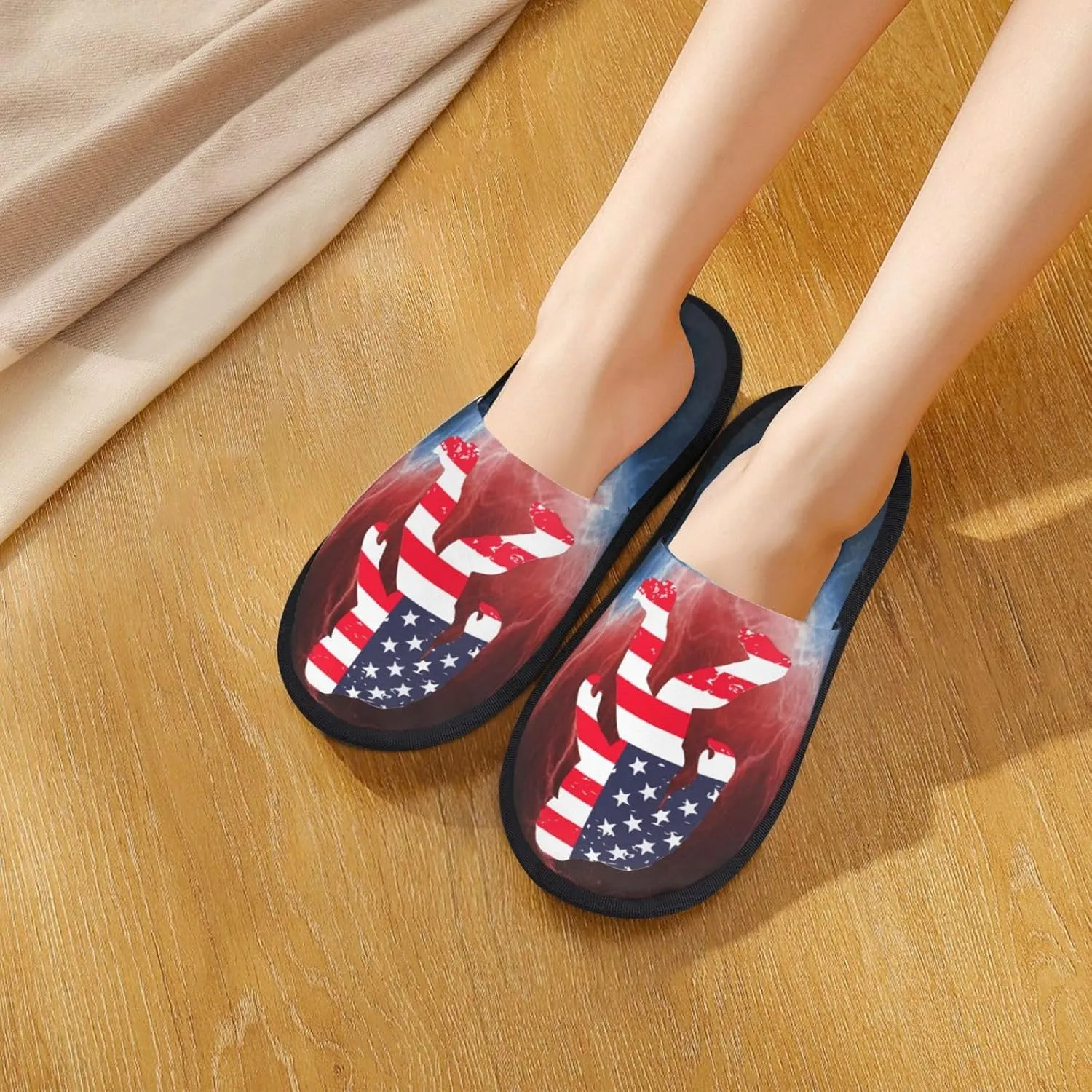 House Slippers Soft Cozy Winter For Men Women Plush Indoor Bedroom