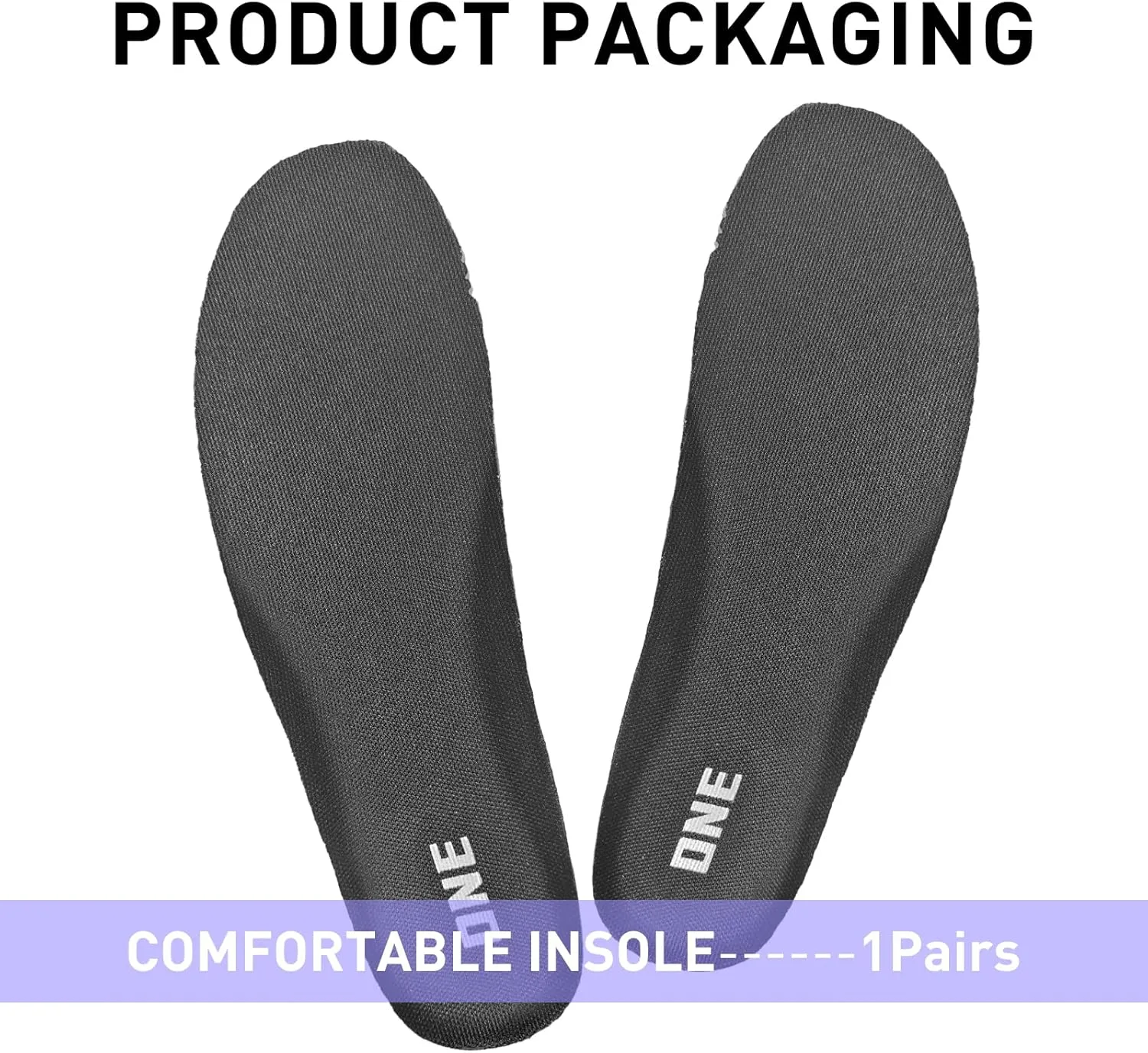Insoles for Hoka Running Sneakers, Replacement EVA Inner Footwear Inserts for Men's Comfortable Light-Weight and Cushion Shock Absorbing(US Men11-EU45)