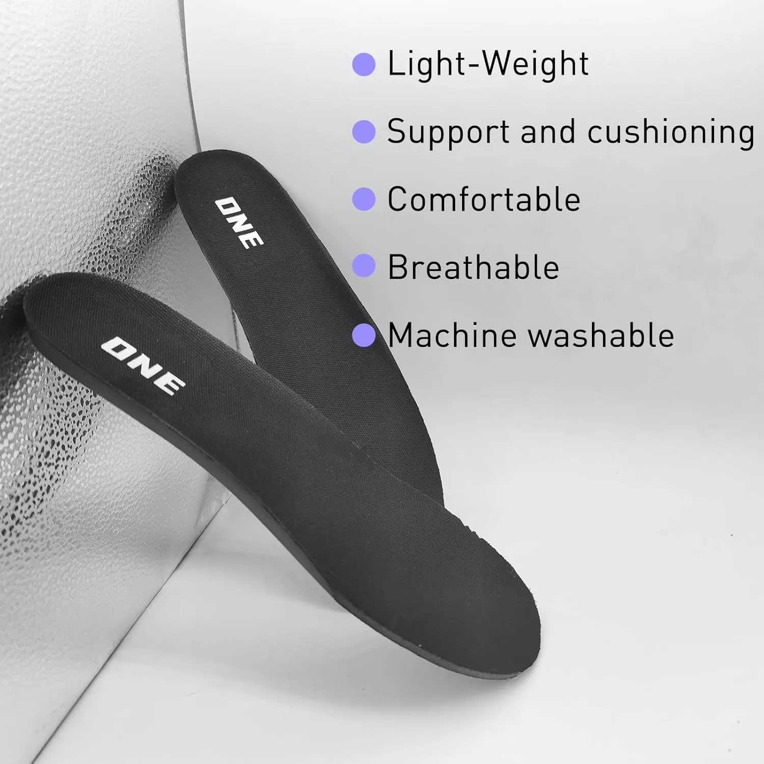 Insoles for Hoka Running Sneakers, Replacement EVA Inner Footwear Inserts for Men's Comfortable Light-Weight and Cushion Shock Absorbing(US Men11-EU45)
