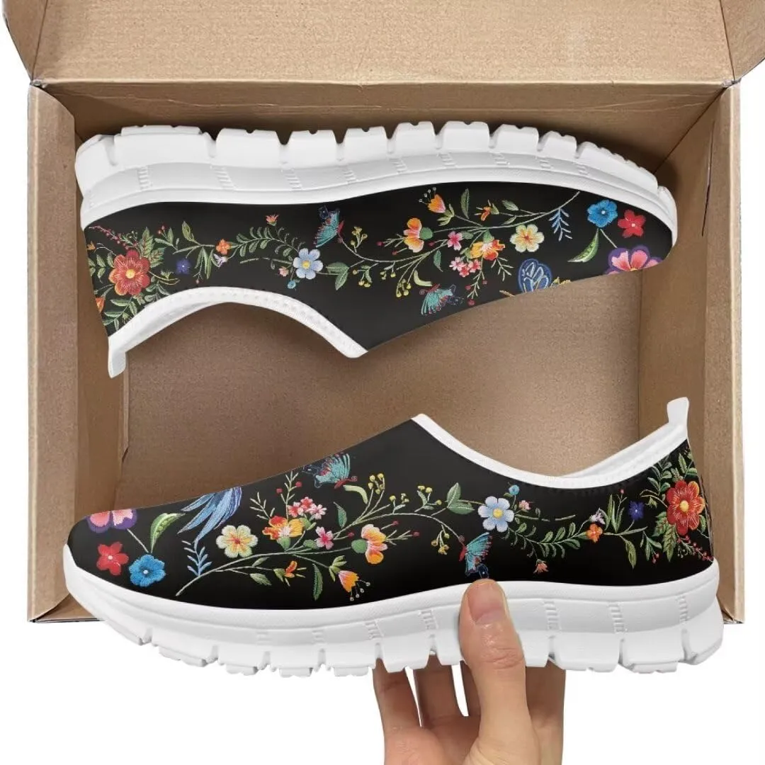 Jeiento Women's Go Walk Sneaker Lightweight Casual Shoes Anti-Skid/Breathable/Slip-On Loafers Breathable Mesh Workout Sneakers