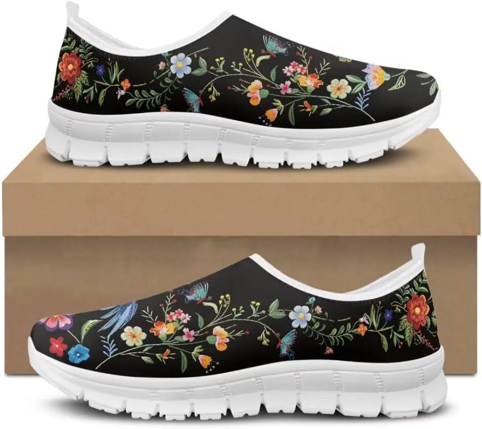 Jeiento Women's Go Walk Sneaker Lightweight Casual Shoes Anti-Skid/Breathable/Slip-On Loafers Breathable Mesh Workout Sneakers