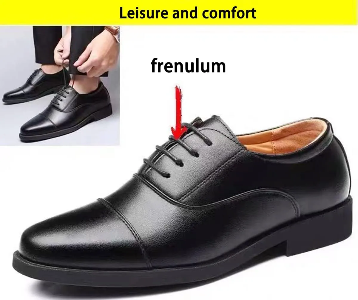 JITUUE Men's Dress Casual Shoes Leather Oxford Shoes Sneakers