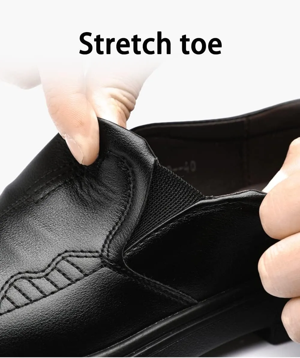 JITUUE Men's Dress Casual Shoes Leather Oxford Shoes Sneakers