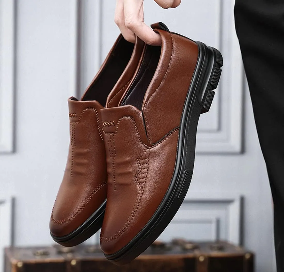 JITUUE Men's Dress Casual Shoes Leather Oxford Shoes Sneakers