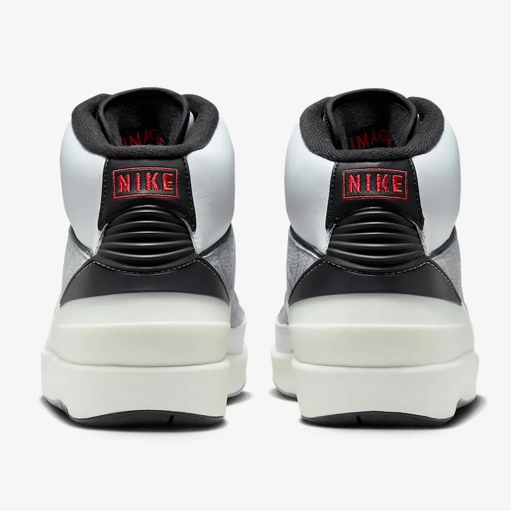 Jordan Big Kid's 2 Retro Python White/Fire Red-Black-Sail (DQ8562 102)