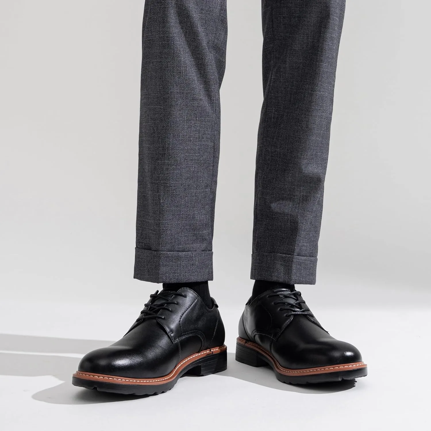 Jousen Men's Dress Shoes Retro Casual Dress Shoes for Men