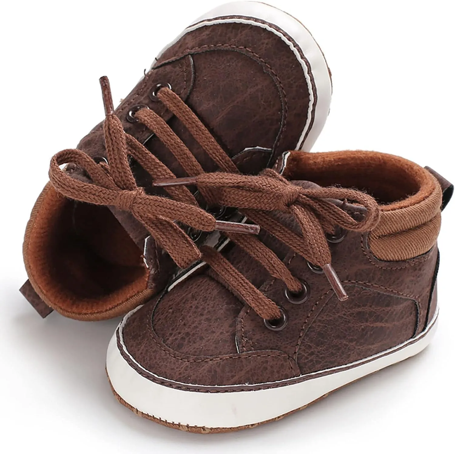 Kids Boys Girls Leather Shoes Flat Bottom Running Sneakers Boys Girls Outdoor Indoor Walking Sports Shoes