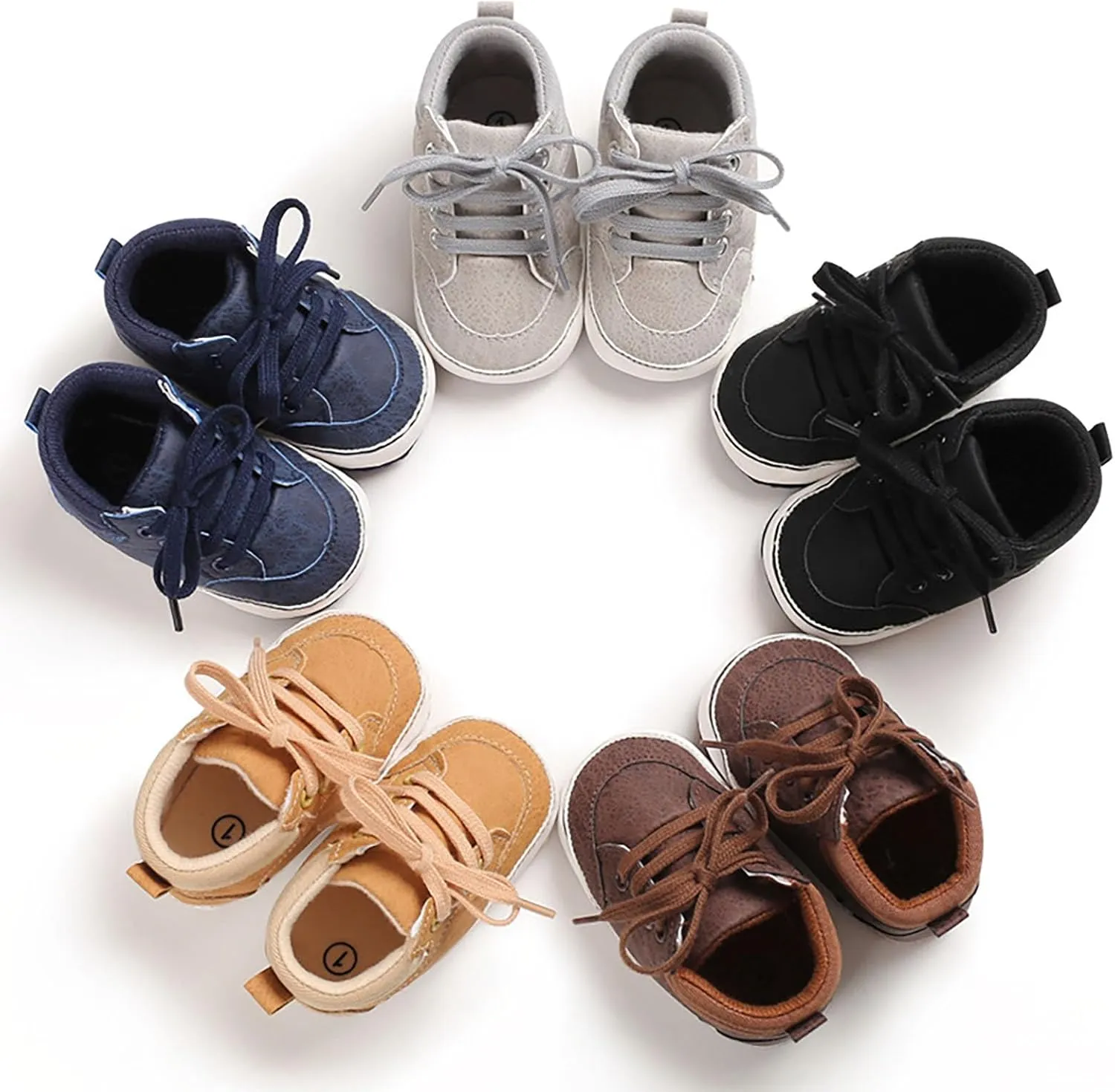 Kids Boys Girls Leather Shoes Flat Bottom Running Sneakers Boys Girls Outdoor Indoor Walking Sports Shoes