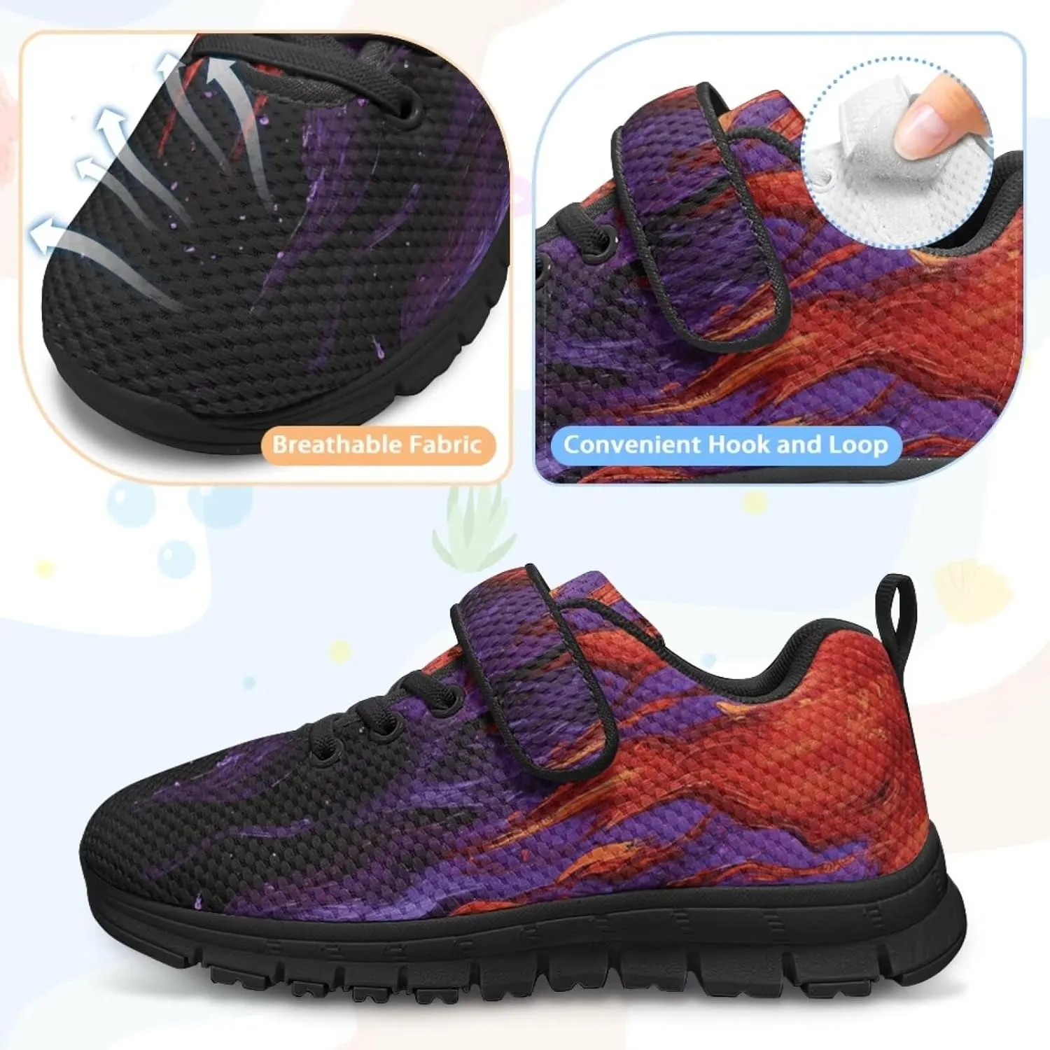 Kids Shoes for Boys Breathable Lightweight Slip on Low Top Sneakers Breathable Mesh Athletic Casual Shoes